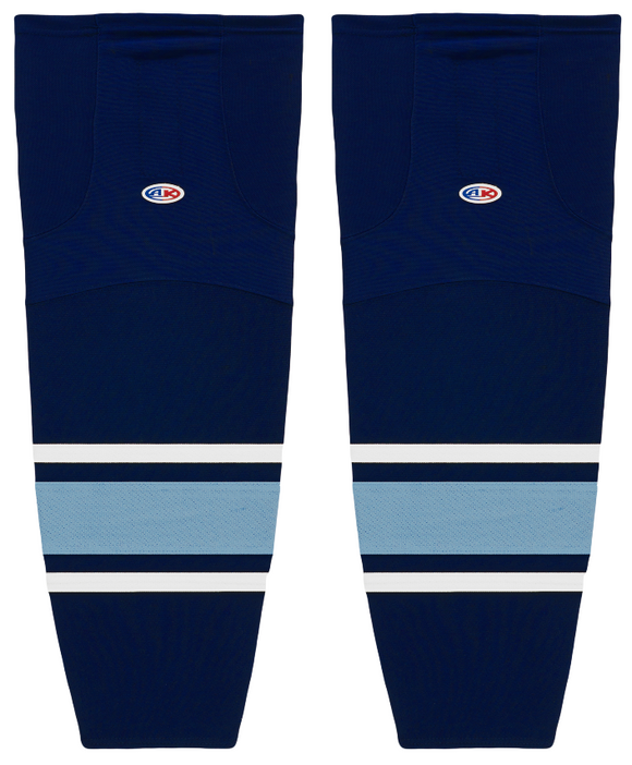 Athletic Knit (AK) HS2100-340 University of Maine Black Bears Navy Mesh Ice Hockey Socks