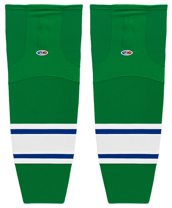 Athletic Knit (AK) HS2100-347 Kelly Green/Royal Blue/White Mesh Ice Hockey Socks