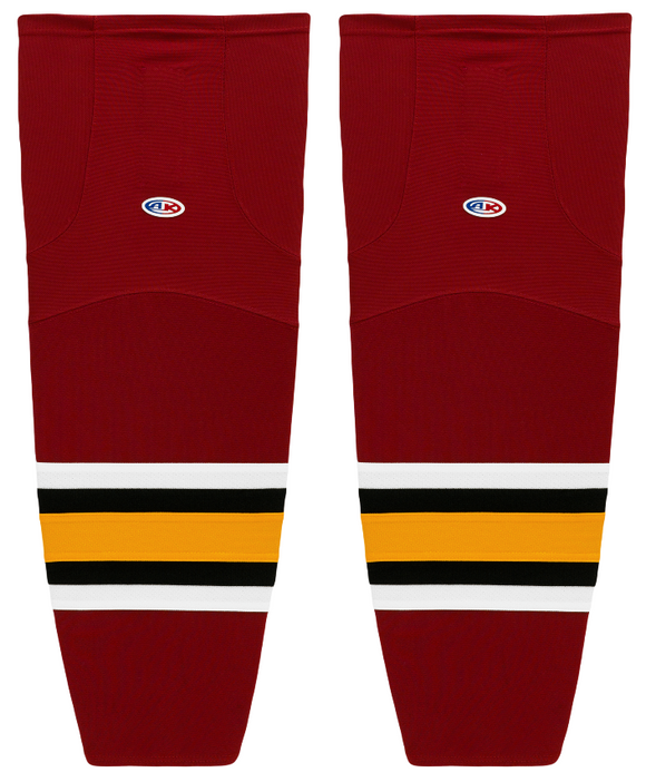 Athletic Knit (AK) HS2100-356 Chicago Wolves Cardinal Red Mesh Ice Hockey Socks