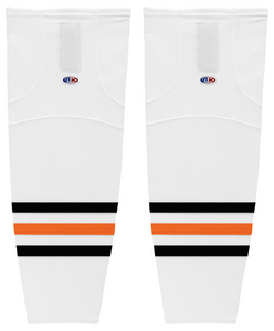 Athletic Knit (AK) HS2100-371 2017 Edmonton Oilers White Mesh Ice Hockey Socks