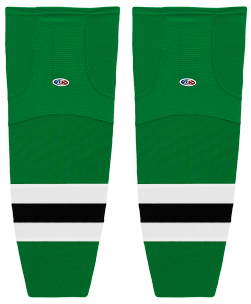Athletic Knit (AK) HS2100-376 2013 Dallas Stars Kelly Green Mesh Ice Hockey Socks - PSH Sports