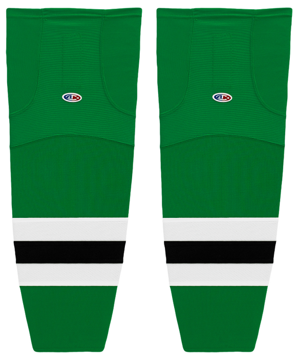 Athletic Knit (AK) HS2100-376 2013 Dallas Stars Kelly Green Mesh Ice Hockey Socks