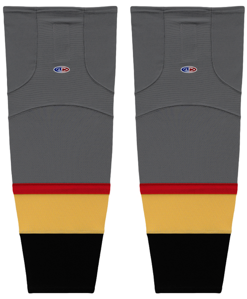 Athletic Knit (AK) HS2100-394 2017 Las Vegas Golden Knights Charcoal Grey Mesh Ice Hockey Socks - PSH Sports