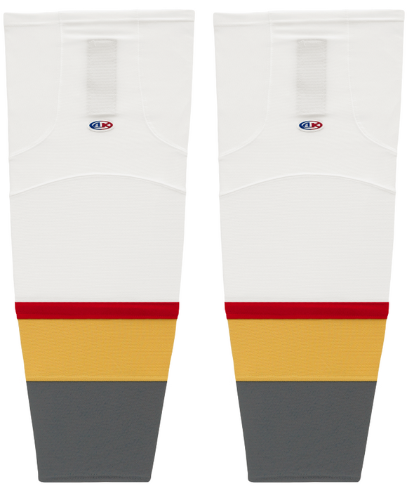 Athletic Knit (AK) HS2100-395 2017 Las Vegas Golden Knights White Mesh Ice Hockey Socks