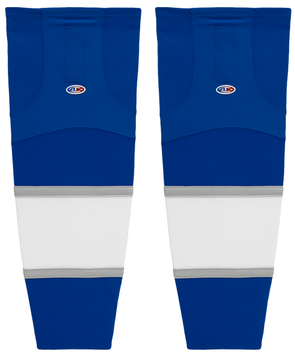 Athletic Knit (AK) HS2100-403 2016 Toronto Maple Leafs Third Royal Blue Mesh Ice Hockey Socks