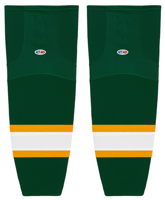 Athletic Knit (AK) HS2100-439 Dark Green/Gold/White Mesh Ice Hockey Socks