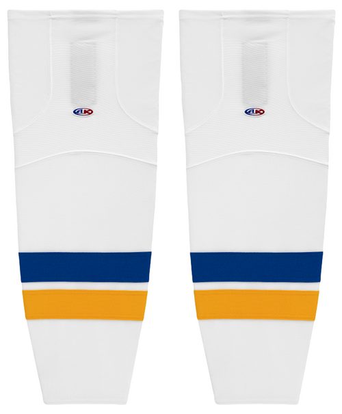 Athletic Knit (AK) HS2100-449 2014 St. Louis Blues White Mesh Ice Hockey Socks - PSH Sports