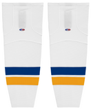 Athletic Knit (AK) HS2100-449 2014 St. Louis Blues White Mesh Ice Hockey Socks