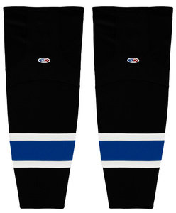 Athletic Knit (AK) HS2100-487 2014 Tampa Bay Lightning Third Black Mesh Ice Hockey Socks