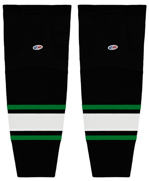 Athletic Knit (AK) HS2100-506 Dallas Stars Black Mesh Ice Hockey Socks - PSH Sports