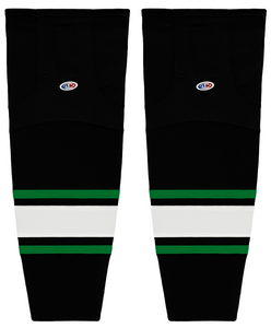 Athletic Knit (AK) HS2100-506 Dallas Stars Black Mesh Ice Hockey Socks