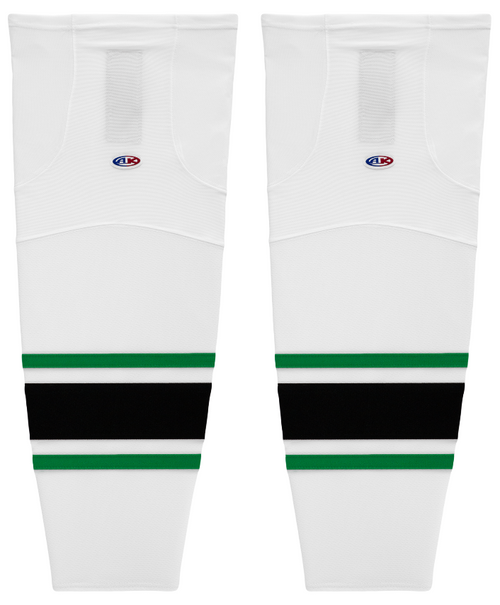 Athletic Knit (AK) HS2100-507 Dallas Stars White Mesh Ice Hockey Socks - PSH Sports