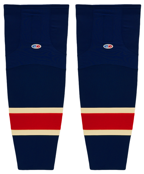 Athletic Knit (AK) HS2100-512 New York Rangers Heritage Navy Mesh Ice Hockey Socks - PSH Sports