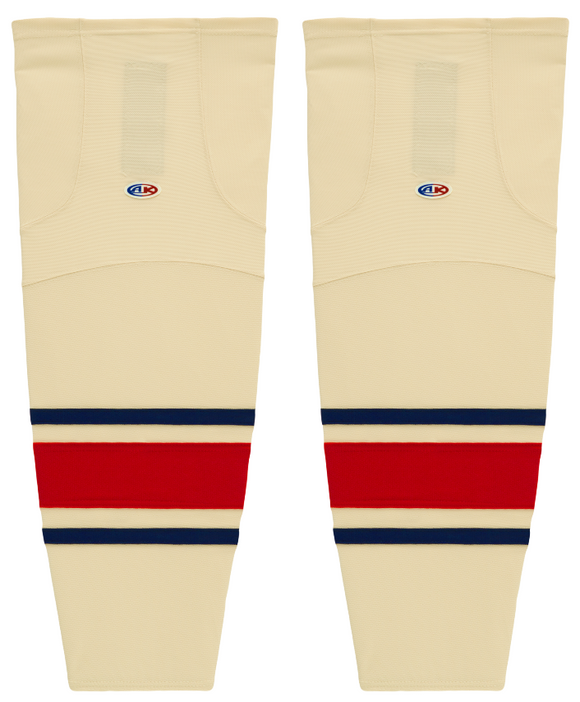 Athletic Knit (AK) HS2100-513 New York Rangers Winter Classic Sand Mesh Ice Hockey Socks