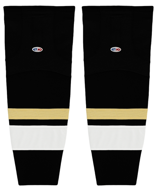 Athletic Knit (AK) HS2100-514 New Pittsburgh Penguins Third Black Mesh Ice Hockey Socks - PSH Sports