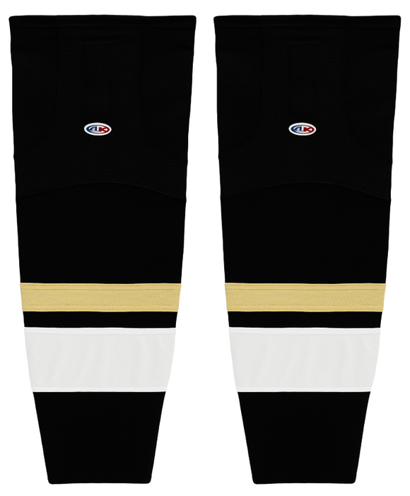 Athletic Knit (AK) HS2100-514 New Pittsburgh Penguins Third Black Mesh Ice Hockey Socks
