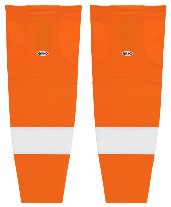 Athletic Knit (AK) HS2100-524 2011 Philadelphia Flyers Orange Mesh Ice Hockey Socks