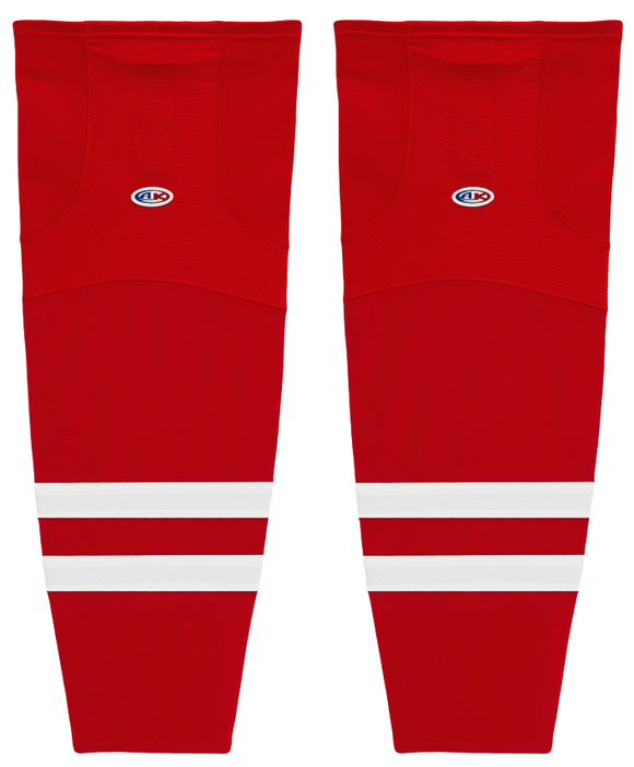 Athletic Knit (AK) HS2100-527 Team Canada Red Mesh Ice Hockey Socks