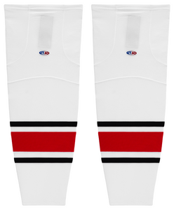 Athletic Knit (AK) HS2100-528 2013 Carolina Hurricanes White Mesh Ice Hockey Socks