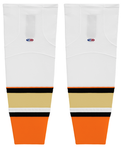 Athletic Knit (AK) HS2100-539 2014 Anaheim Ducks White Mesh Ice Hockey Socks