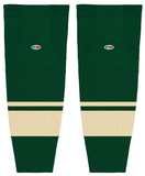 Athletic Knit (AK) HS2100-563 2009 Minnesota Wild Third Dark Green Mesh Ice Hockey Socks