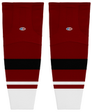 Athletic Knit (AK) HS2100-582 2015 Arizona Coyotes AV Red Mesh Ice Hockey Socks