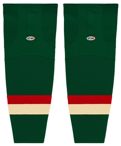 Athletic Knit (AK) HS2100-588 2016 Minnesota Wild Stadium Series Dark Green Mesh Ice Hockey Socks