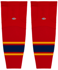 Athletic Knit (AK) HS2100-662 2013 Florida Panthers Red Mesh Ice Hockey Socks
