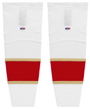 Athletic Knit (AK) HS2100-669 2016 Florida Panthers White Mesh Ice Hockey Socks