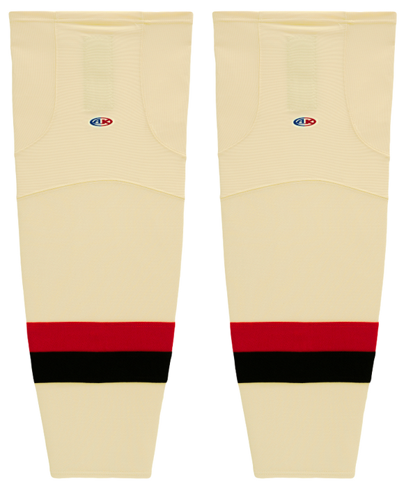 Athletic Knit (AK) HS2100-734 Ottawa Senators Heritage Classic Sand Mesh Ice Hockey Socks