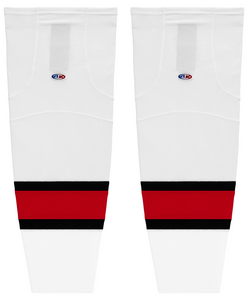 Athletic Knit (AK) HS2100-741 2002 Team Canada White Mesh Ice Hockey Socks