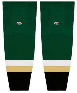 Athletic Knit (AK) HS2100-792 New Texas (Dallas) Stars Dark Green Mesh Ice Hockey Socks