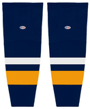 Athletic Knit (AK) HS2100-800 2008 Buffalo Sabres Navy Mesh Ice Hockey Socks