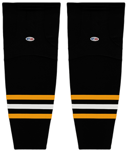 Athletic Knit (AK) HS2100-816 2014 Pittsburgh Penguins Third Black Mesh Ice Hockey Socks