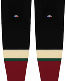 Athletic Knit (AK) HS2100-825 2018 Arizona Coyotes Kachina Black Mesh Ice Hockey Socks
