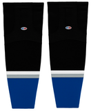 Athletic Knit (AK) HS2100-838 2009 Tampa Bay Lightning Third Black/Royal Blue Mesh Ice Hockey Socks