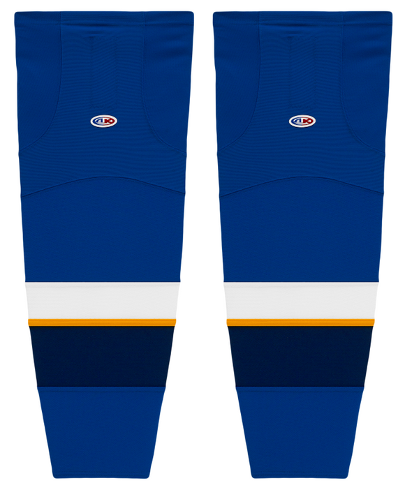 Athletic Knit (AK) HS2100-846 2011 St. Louis Blues Royal Blue Mesh Ice Hockey Socks