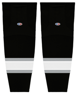 Athletic Knit (AK) HS2100-941 Old Los Angeles Kings Black Mesh Ice Hockey Socks
