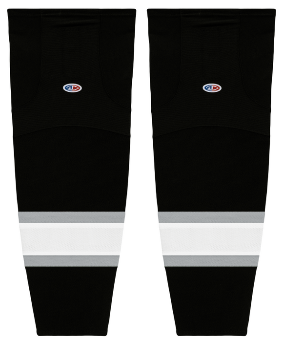 Athletic Knit (AK) HS2100-941 Ontario Reign Black Mesh Ice Hockey Socks
