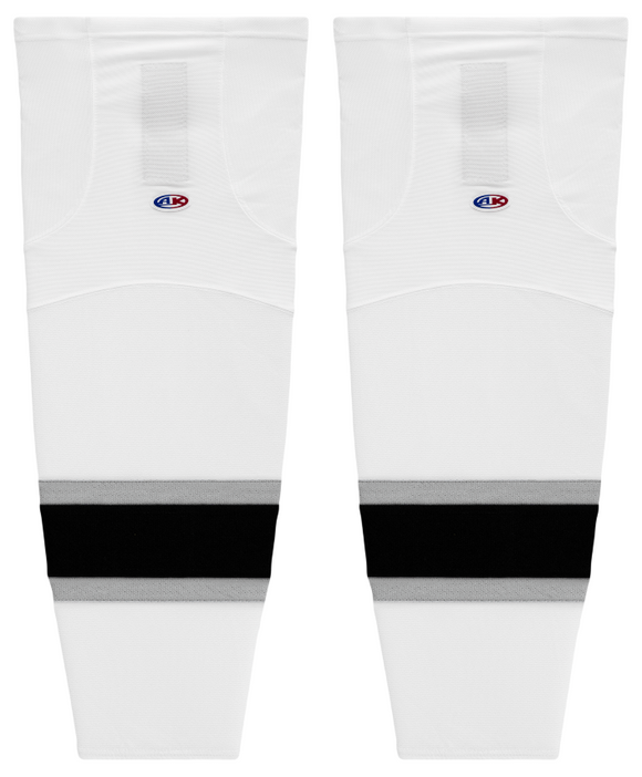 Athletic Knit (AK) HS2100-942 Ontario Reign White Mesh Ice Hockey Socks