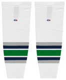 Athletic Knit (AK) HS2100-944 Plymouth Whalers White Mesh Ice Hockey Socks