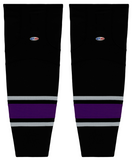 Athletic Knit (AK) HS2100-951 1998 Los Angeles Kings Black Mesh Ice Hockey Socks