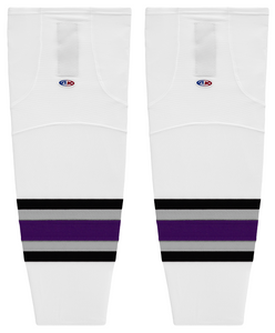 Athletic Knit (AK) HS2100-952 1998 Los Angeles Kings White Mesh Ice Hockey Socks
