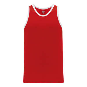 Athletic Knit (AK) B1325M-208 Mens Red/White League Basketball Jersey