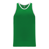 Athletic Knit (AK) B1325M-210 Mens Kelly Green/White League Basketball Jersey