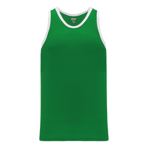 Athletic Knit (AK) B1325L-210 Ladies Kelly Green/White League Basketball Jersey