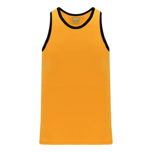 Athletic Knit (AK) B1325M-213 Mens Gold/Black League Basketball Jersey