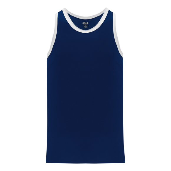 Athletic Knit (AK) B1325M-216 Mens Navy/White League Basketball Jersey