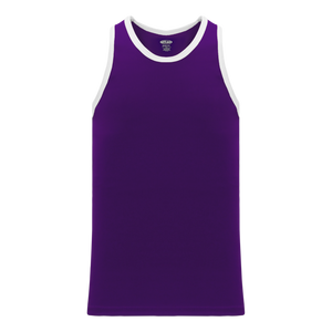 Athletic Knit (AK) B1325M-220 Mens Purple/White League Basketball Jersey