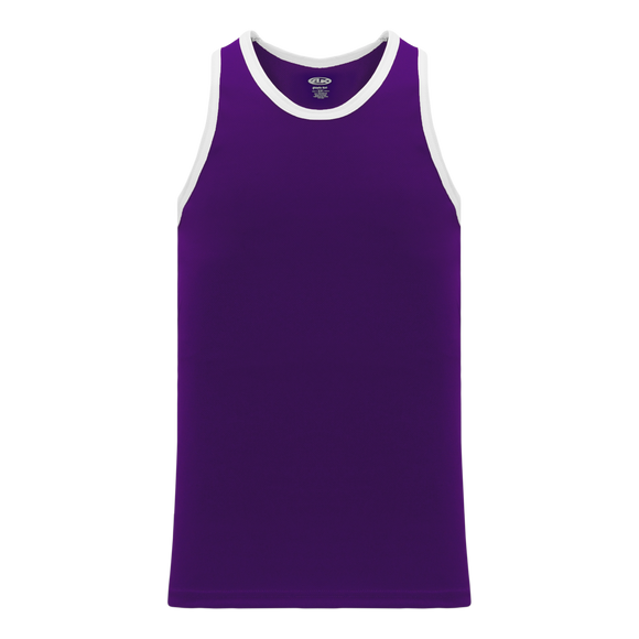 Athletic Knit (AK) B1325M-220 Mens Purple/White League Basketball Jersey